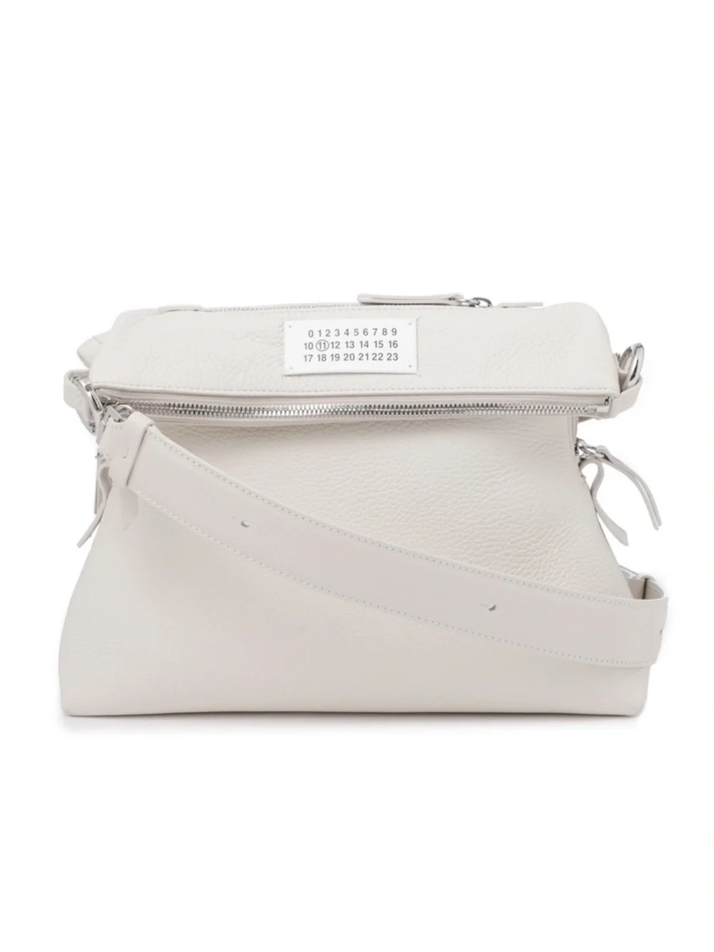 Maison Margiela Soft 5AC White On-Body Crossbody Messenger Shoulder Deerskin Bag